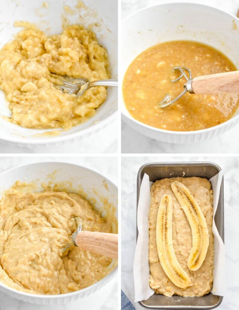 Steps to Make Easy Banana Bread