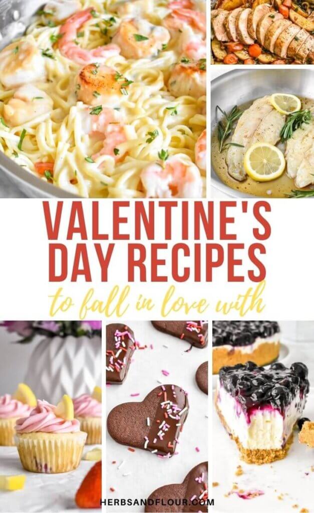 Valentine's Day Recipes Collage