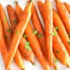 brown sugar glazed carrots sprinkled with fresh parsley