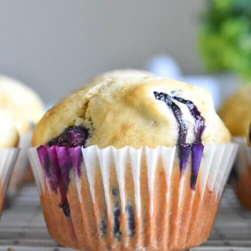 Healthy Blueberry Banana Muffins - Herbs & Flour