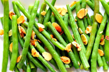 Green Beans Almondine Platter