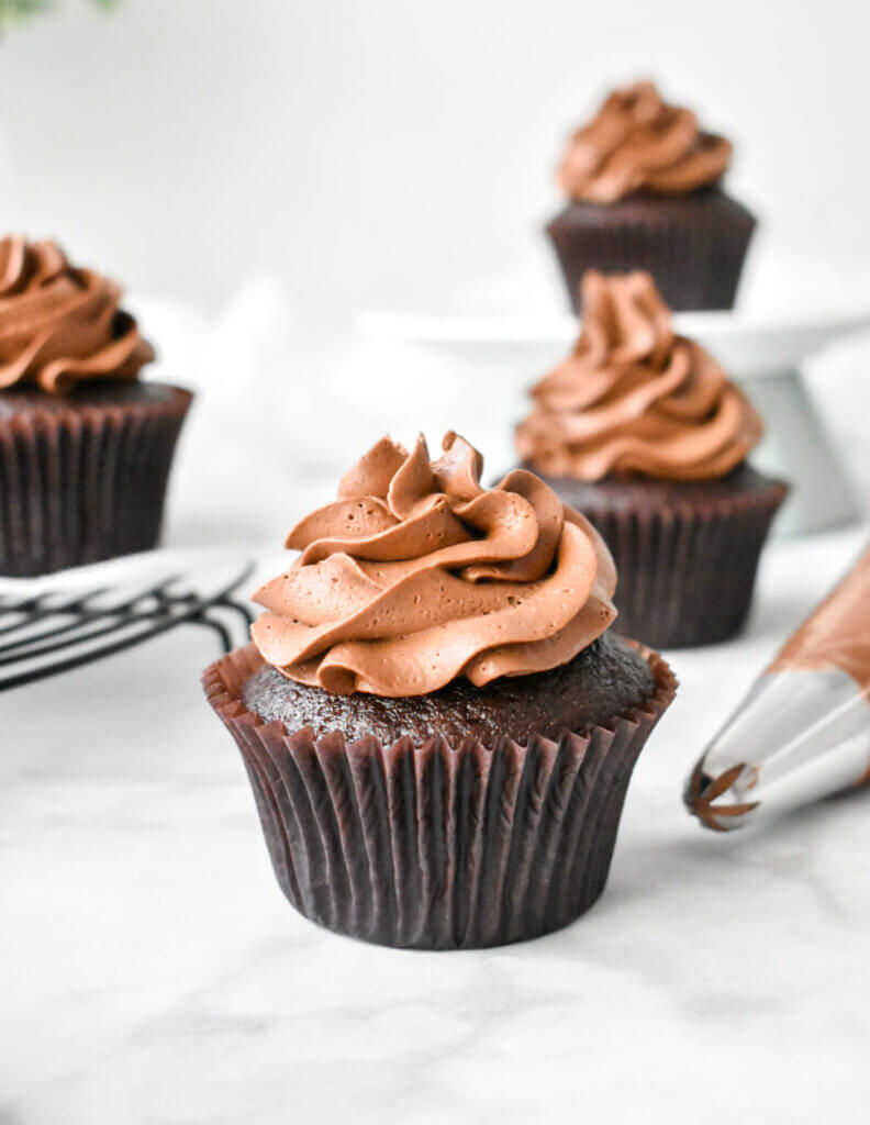 Chocolate Greek Yogurt Cupcakes