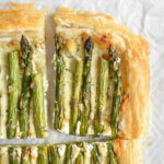 Asparagus Puff Pastry Tart slice