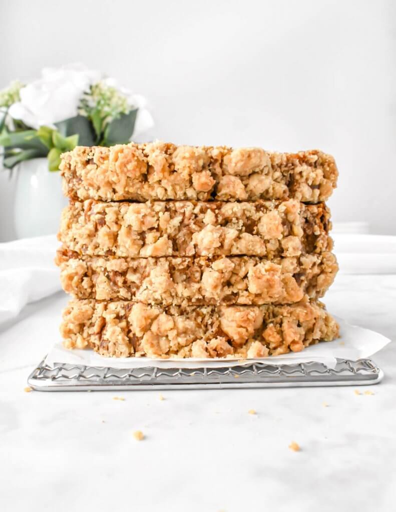 stacked slices of Pumpkin Streusel Bread