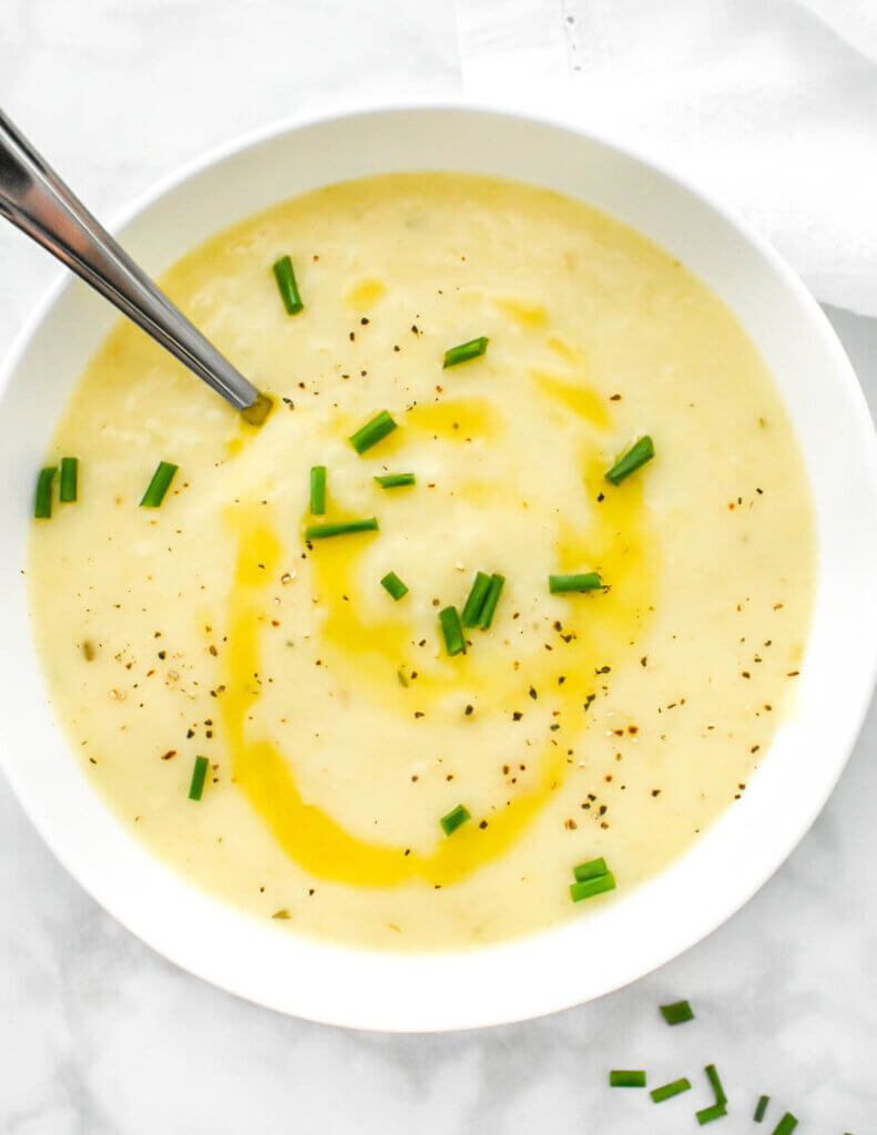 Creamy Potato Leek Soup Herbs Flour Creamy Potato Leek Soup Herbs Flour