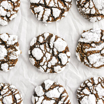 Tray of Chocolate Crinkle Cookies
