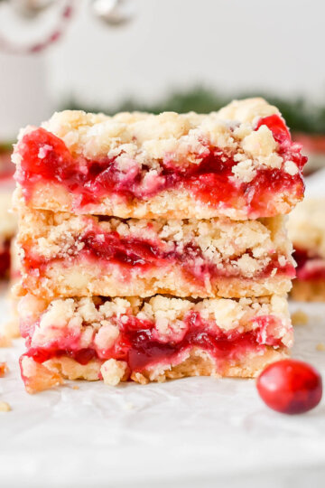 Stack of Cranberry Bars