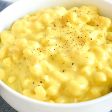 A creamy bowl of Slow Cooker Mac and Cheese