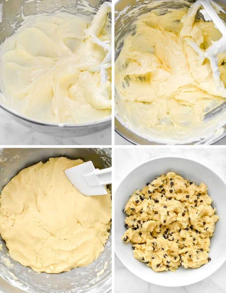 Steps to Make Chocolate Chip Snowball Cookie Dough