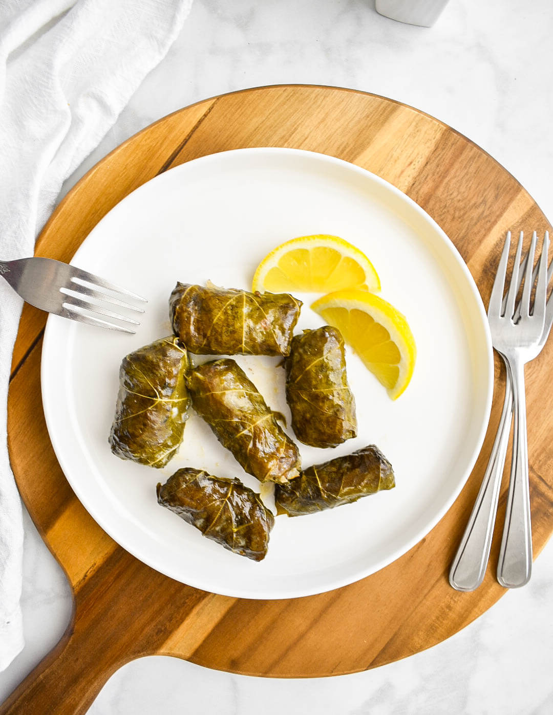 Dolmades (Greek Stuffed Grape Leaves) - Herbs &amp; Flour
