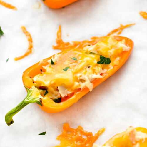 Healthy Tuna Melt Stuffed Peppers Recipe Herbs & Flour