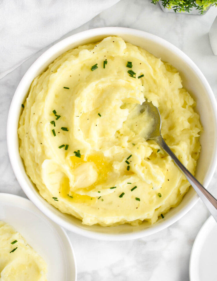 Creamy Whipped Potatoes - Herbs & Flour