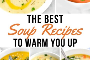 The best recipes to warm you up photo collage.