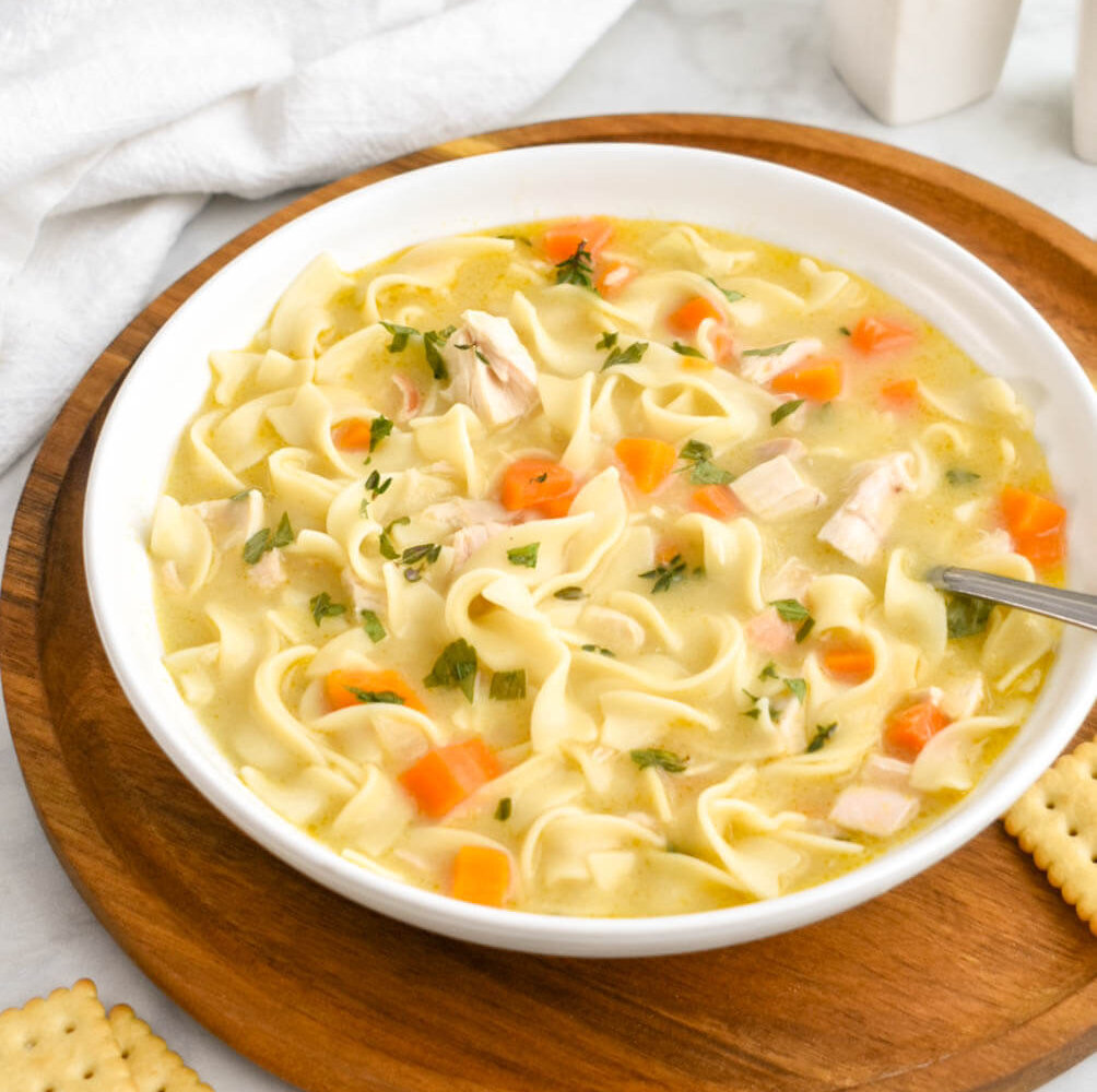 Easy Chicken Noodle Soup - Herbs & Flour